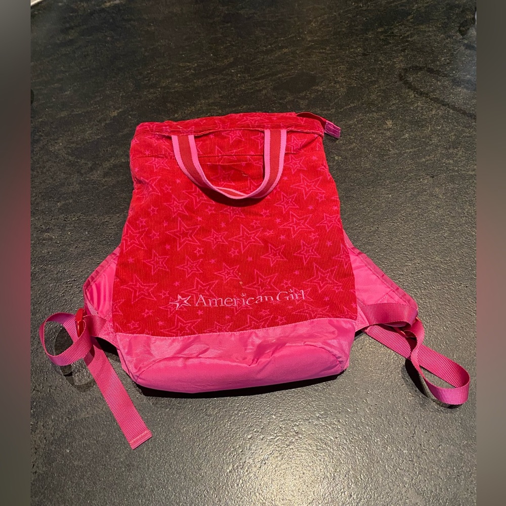 American Girl Corduroy Doll Carrier Backpack